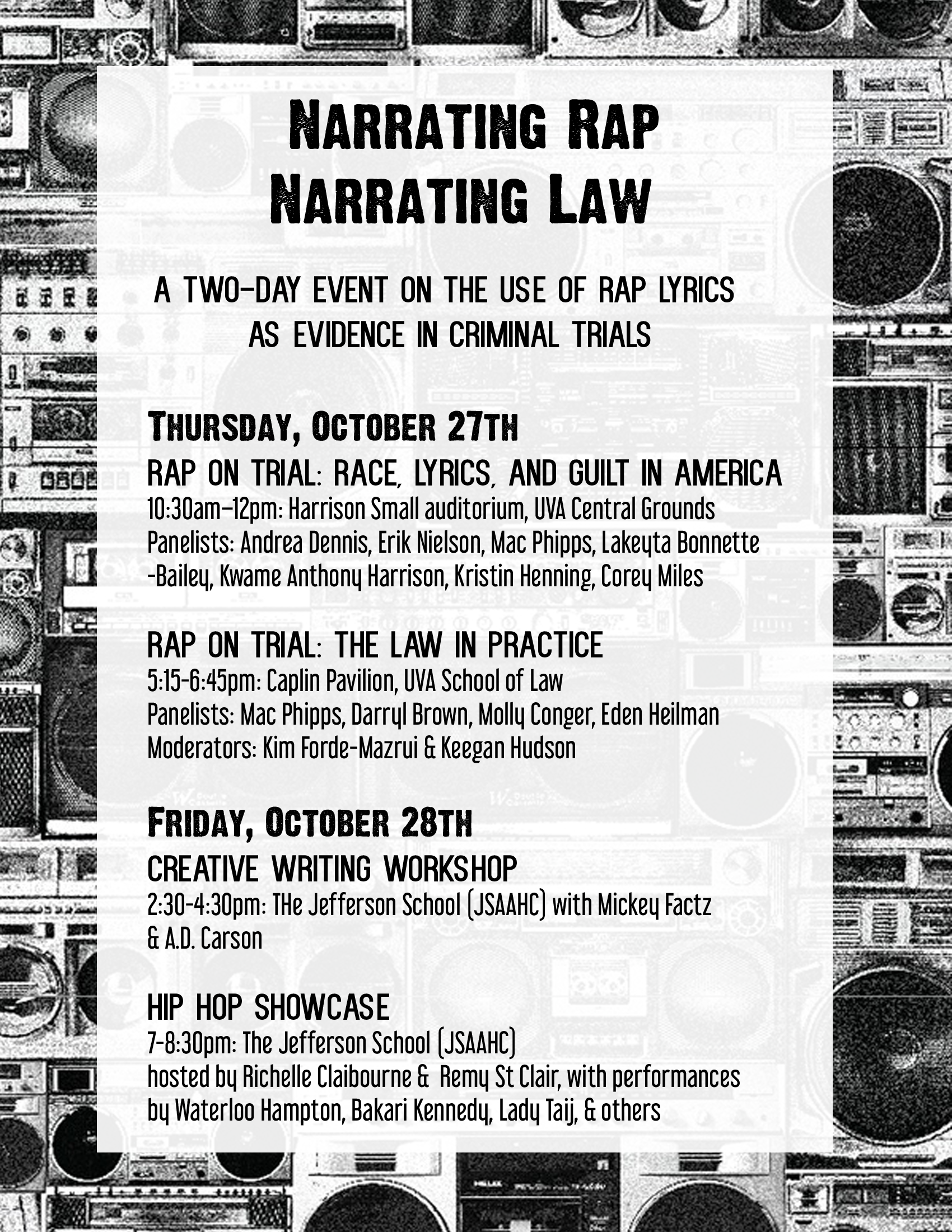 Narrating Rap / Narrating Law — Sound Justice Lab